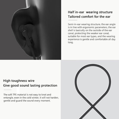 

Xiaomi USB Type C Earphones Wired Dual-Unit Earbuds Headphones with Mic