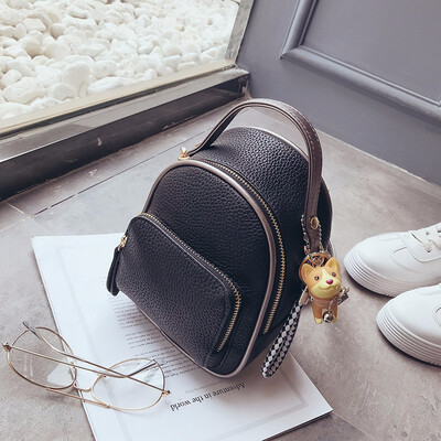 

Fashion Small Backpack Women PU Leather White Mini Backpacks for Girls Cute Top Handle Female Back Pack with Zipper Shoulder Bag