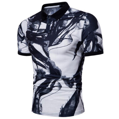 

Men Casual Ink Jet Print Short Sleeve T-Shirt