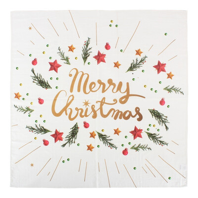 

CHILDS GANG Christmas pattern baby cotton blanket bath towel 120×120 16386