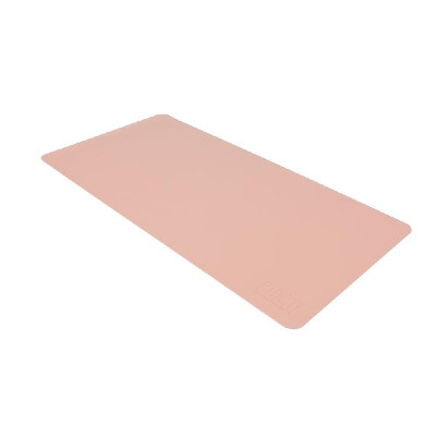 

BUBM PU Leather Protector Pad Mouse Pad Mat Desk Writing Mat Waterproof Anti-oil for Office&Home Pink&Silver