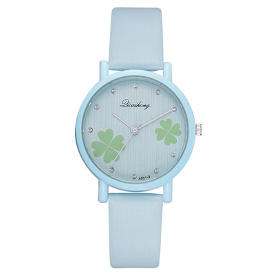 

Korean fashion casual four-leaf clover womens watch wish hot small fresh girls wild temperament watch