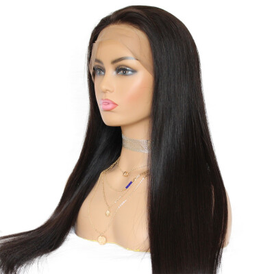 

lace front straight wig