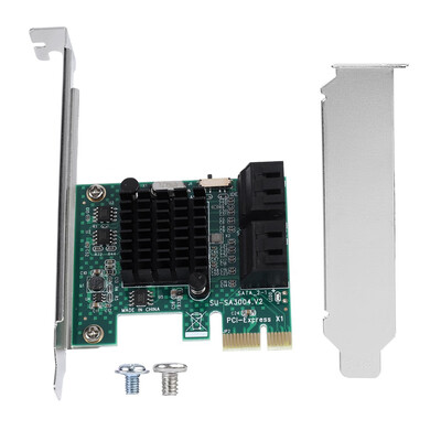 

Greensen SATA 30 Expansion Card 4-Port PCIE to SATA 30 Expansion Controller Card Adapter 6G SATA Expansion PCIE to SATA 30
