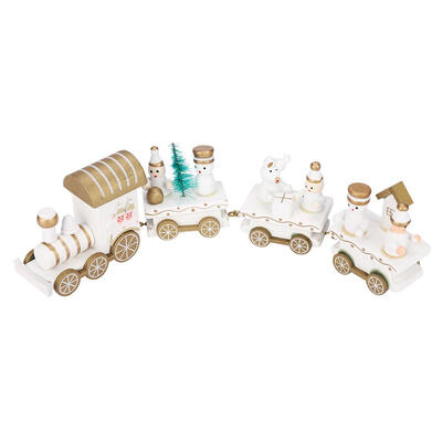 

Christmas Little Wooden Train Decor Kids Toy Festival Ornament Home DisplayChristmas Train ToyChristmas Little Train