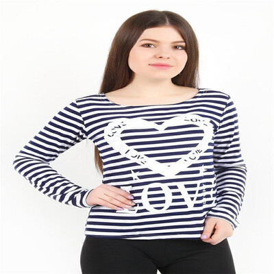 

2018 autumn jacket new classic anchor printing long-sleeved t-shirt female original single womens clothing