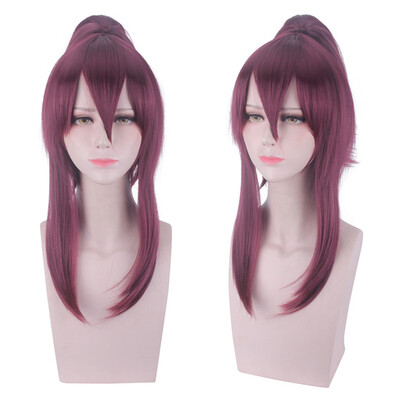 

〖Follure〗Game New Skin LOL KDA Cosplay Dark Red Wig Women Anime Medium Rose Net Wigs