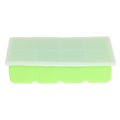 

8 Grids Creative Froze Silicone Ice Cube Tray Ice Maker Mold With Cover