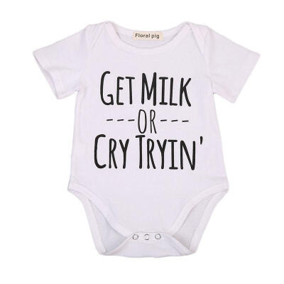 

Newborn Toddler Baby Boys Girls Bodysuit Romper Cotton Clothes Outfits 0-18M