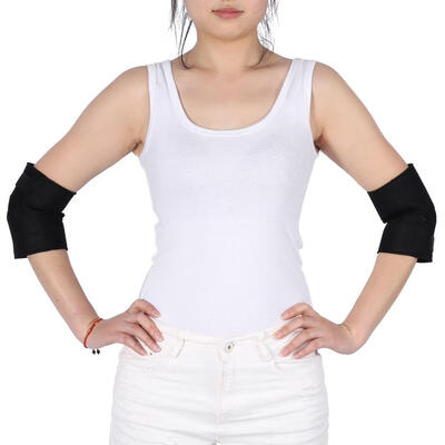 

Elbow Support 1 Pair Elbow Patches Self-heating Tourmaline Elbow Brace Pad Health Care Arthritis Protector