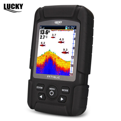 

LUCKY FF718LiC Fish Finder Detector Intelligent Sonar Transducer with LCD Display