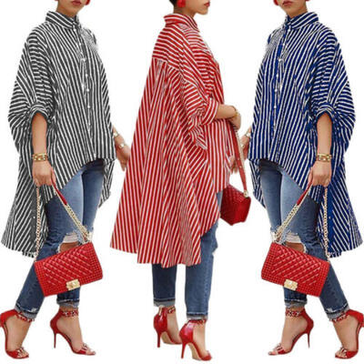 

Fashion Women Ladies Summer Long Sleeve Loose T-Shirt Casual Blouse Shirt Tops