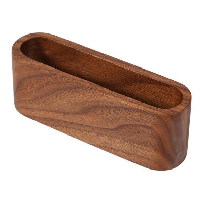 

1Pc Creative Wooden Business Card Holder Case Storage Box Organizer Office Desktop Ornaments Business Card Holder