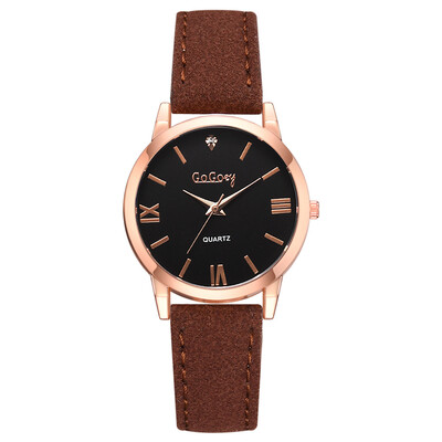 

Womens watch Roman word scale dial pu with student watch
