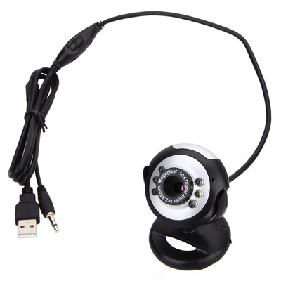 

05MP 6 LED USB Webcam Camera with Mic for PC Laptop Computer