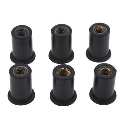 

Greensen 6pc M6 Durable Rubber Well Nuts Windshield Bolts for Motorcycles Kayak Canoe Boats