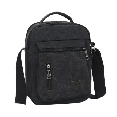 

Tailored Mens Fashion Canvas Solid Color Casual Business Shoulder Bag Messenger Bags