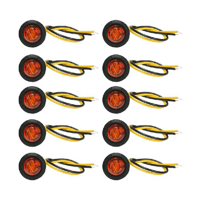 

10PCs Led Side Marker Light Car Side Turn Signal Bulb Lights 12V 34inch White