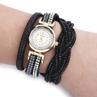 

Fulaida Quartz Female Rhinestone Watch Fashion Bracelet Wristwatch Hand Decoration