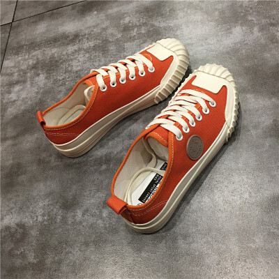 

2019 summer new fashion shoes Korean board shoes female students 100 ins port canvas shoes