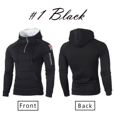 

Mens Premium Athletic Soft Sherpa Lined Fleece Zip Up Hoodie Sweater Jacket