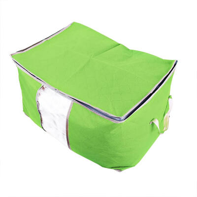 

Foldable Clothing OrganizerFoldable Clothing Organizer Clothing Storage Box For Clothes Underbed Dustproof Bag Green