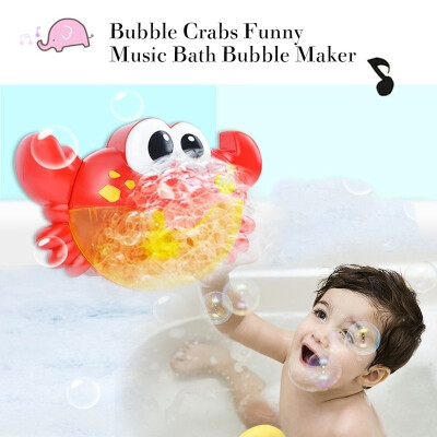 

Baby Bath Toy Bubble Crabs Funny Music Bath Bubble Maker Pool Swimming Toys