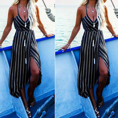 

Summer Womens Boho Maxi Dress Lady Evening Cocktail Party Beach Dress Sundress