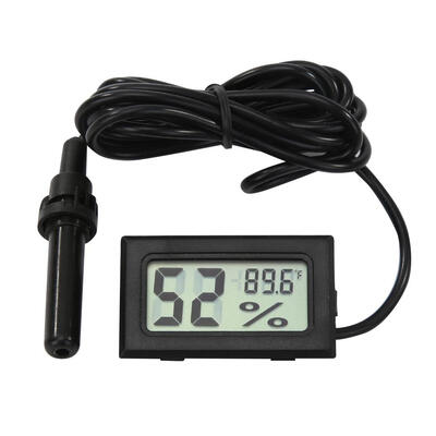 

Digital LCD Thermometer Hygrometer with Probe Temperature Humidity Gauge