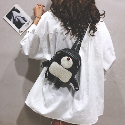 

2019 popular bag tide fashion wild cartoon cartoon shoulder Messenger bag Korean version of the mini cute chest bag female small