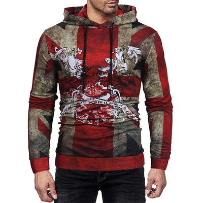 

Men Hooded Hoodie Coat Jacket Outwear Sweater Fit Jumper Loose Pullover Tops
