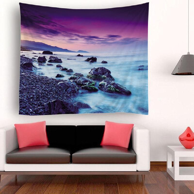 

Tapestry Wall Hanging Scenery Tapestries Seaside Scenery Tapestry Wall Decoration for Bedroom Living Room Dorm 512"X591