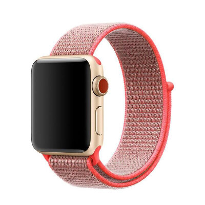 

Sports Nylon Hook And Loop Strap Watchband For Apple Watch 432