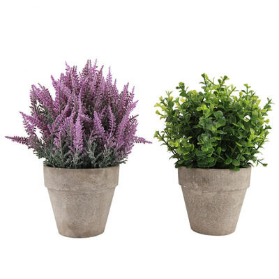 

Greensen 2pcs Artificial Pants Fake Lavender for Home Bathroom Decorations