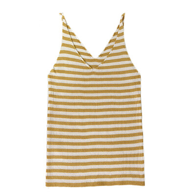 

Women Summer Fashion Slim Fit Breathable V-neck Sexy All-match Solid Color Camisole Top