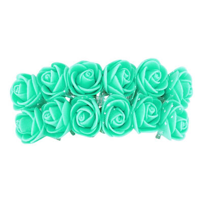 

12pcs Mini Foam Rose Artificial Flowers DIY Wreath Bridal Flowers Car Decor