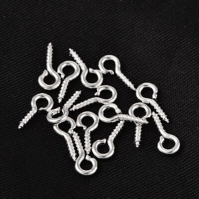 

PH PANDAHALL 500 Pcs Iron Screw Eye Pin Bail Peg for Half-drilled Beads for Jewelry Making
