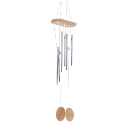 

Lucky Metal Wooden White Wind Chime Garden Household Decor Birthday Gift