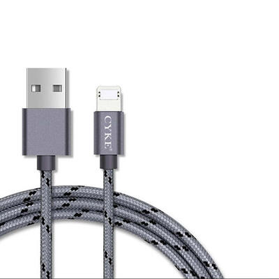 

2-in-1 Charge Cord Nylon Braided Lightning Type-C Cable For IPHONE Huawei-1m