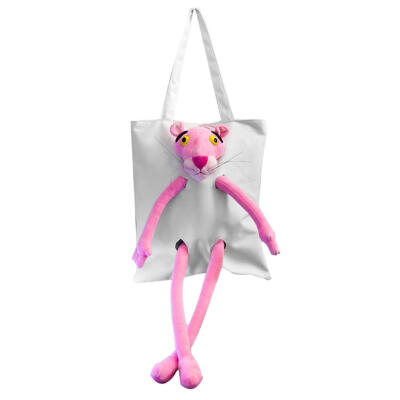 

Canvas Bag Students Shoulder Bag Large Capacity Handbag Creative Doll Decor