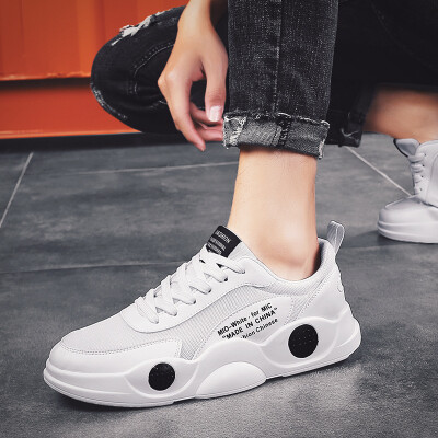 

Spring&summer 2019 new mens shoes mens casual sports shoes old shoes lightweight breathable Korean version of the trend of small white shoes