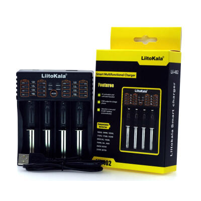 

Liitokala Lii-402 USB 4 Slot Li-ion Ni-MHCd Battery Charger For 18650 26650 AA AAA