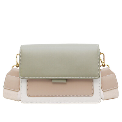 

Europe&the United States retro ladies bag wild shoulder bag contrast color fashion ribbon handbag handbag