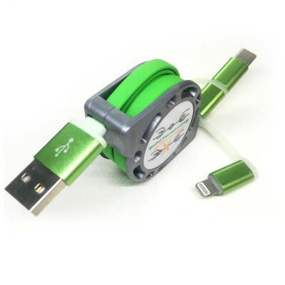 

Retractable Charging Cable Lightning Micro USB Type C 3-in-1 2A Data Cable For IPhone Samsung Galaxy LG HTC Nokia 33ft-1m