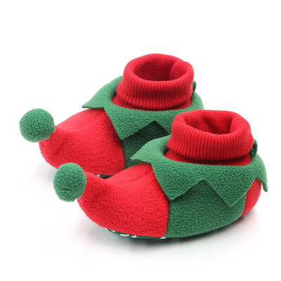 

Brand Toddler Newborn Baby Crawling Shoes Boy Girl Lamb Slippers Prewalker Trainers Fur Winter First Walker Christmas