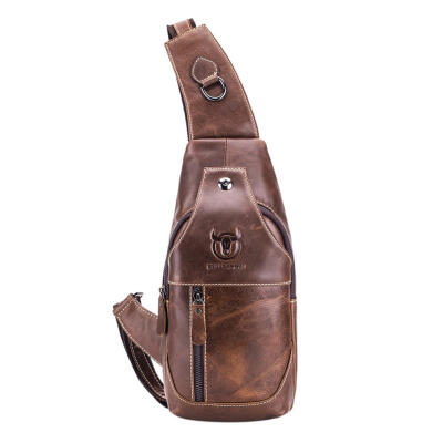 

BULLCAPTAIN Retro Men Shoulder Bags Waist Fanny Chest Packs Crossbody Bag
