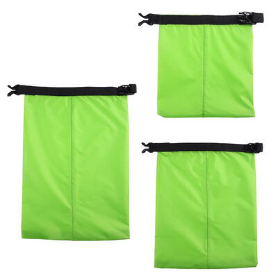 

3pcs Coated Silicone Fabric Pressure Waterproof Storage Pouch Rafting Bag