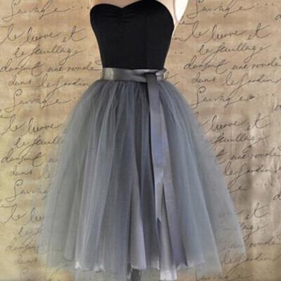 

7 Layers Women A Line Tulle Tutu Skirt Party Princess Ballet Dress Knee Length