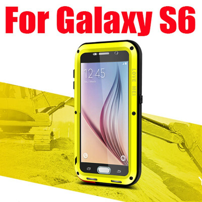

5pcs DHL Free S6 Edge Case Brand Love Mei Shockproof Dirtproof Waterproof Cover Case For Samsung Galaxy S6 Edge G9250 Phone Case