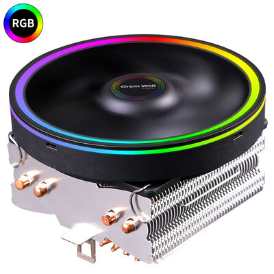 

Great Wall Netstar IV fixed color radiator down type fixed color RGB fine aperture multi-platform 4 heat pipe intelligent temperature control 12CM fan with silicone grease